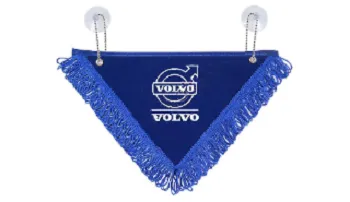 Вымпел "Volvo" (26х18 см) бахрома синий