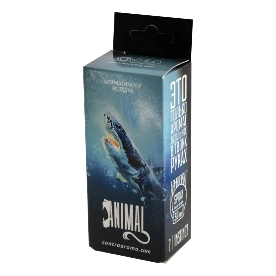 Ароматизатор CONTRA ANIMAL Картон + спрей 30мл - Акула