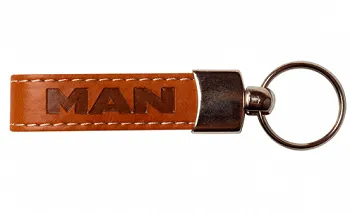Брелок (оригинальный) MAN кожа (коричневый)