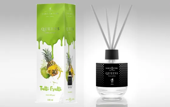 Ароматизатор TASOTTI REED DIFFUSER QUEENS (на панель приборов) Tutti Frutti /1/12