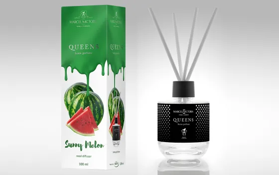 Ароматизатор TASOTTI REED DIFFUSER QUEENS (на панель приборов) Sunny Melon /1/12