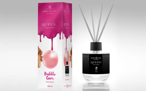 Ароматизатор TASOTTI REED DIFFUSER QUEENS (на панель приборов) Bubble Gum /1/12
