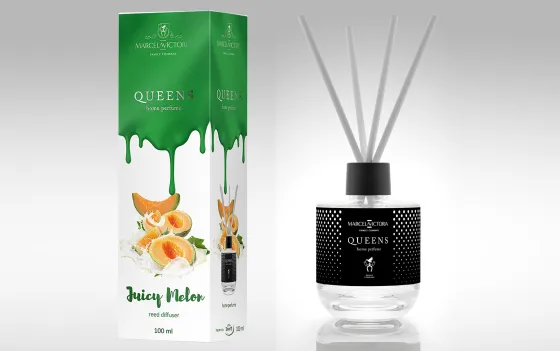 Ароматизатор TASOTTI REED DIFFUSER QUEENS (на панель приборов) Juicy Melon /1/12