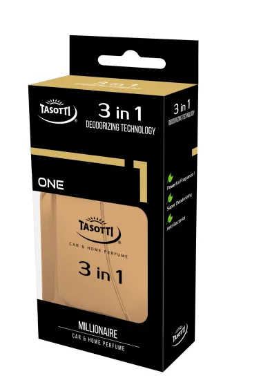 Ароматизатор TASOTTI CAR&HOME PERFUME 3в1 Millionair с антибактериальным эффектом