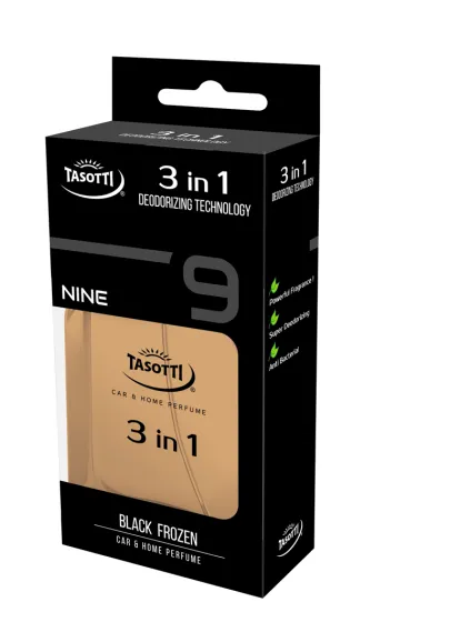 Ароматизатор TASOTTI CAR&HOME PERFUME 3в1 Black froz с антибактериальным эффектом