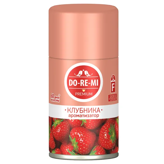 Ароматизатор Do-re-mi Premium Клубника со сливками (для диспенсера) 250мл / 12