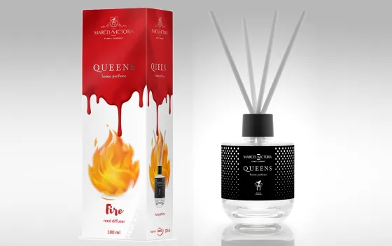 Ароматизатор TASOTTI REED DIFFUSER QUEENS (на панель приборов) Fire /1/12