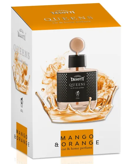 Ароматизатор TASOTTI QUEENS (на панель приборов) Mango & Orange /10