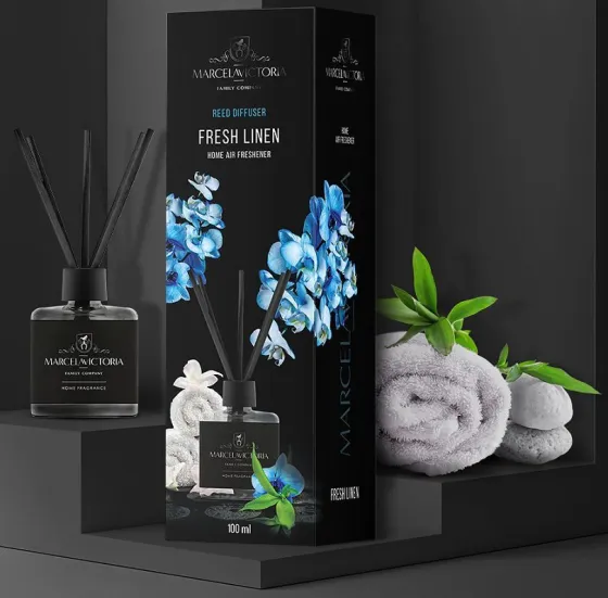 Ароматизатор TASOTTI (на панель приборов) REED DIFFUSER FRESH LINEN /1/12