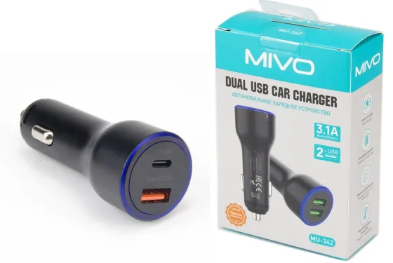 Автомобильное зарядное устройство MIVO MU-337Q QC 3.0
