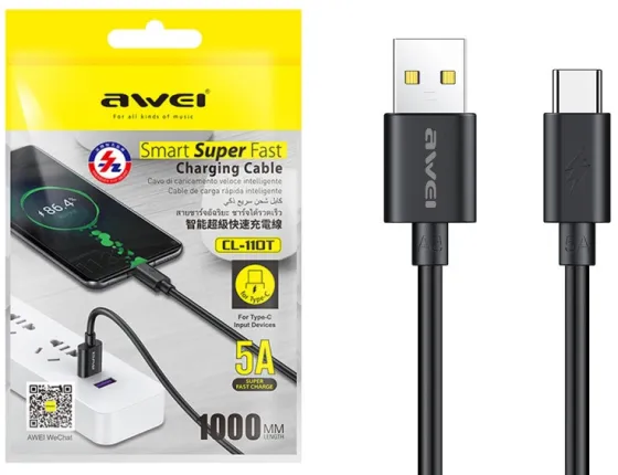 Кабель USB 1м Awei Type-C