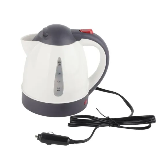 Чайник автомобильный 1,0л; 12V; 150W (КРУГЛЫЙ)