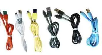 Кабель USB MICRO 1м Силиконовый / Белый / Зеленый / Красный / Черный