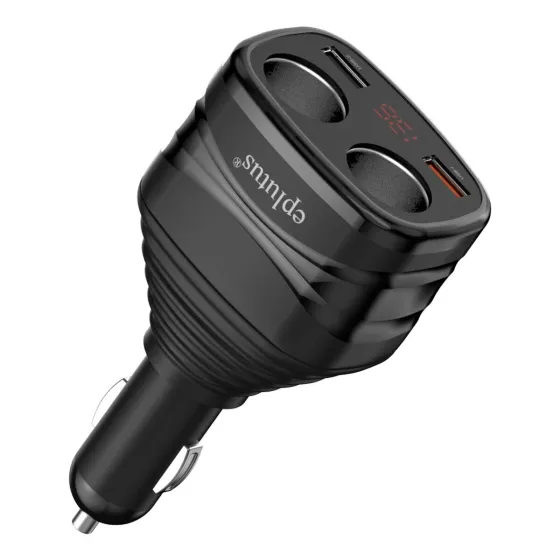 Разветвитель прикуривателя Eplutus FC-226 / 2xUSB / 120 Вт / QC3.0/ LED