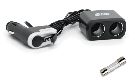 Разветвитель прикуривателя AVS 12-24 (на 2 выхода+USB) CS213U