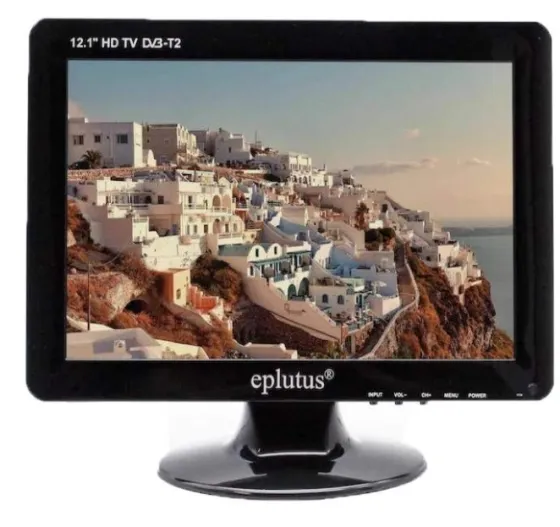 Телевизор с цифровым тюнером DVB-T2 12.1“ Eplutus EP-122T