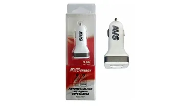 Автомобильное зарядное устройство USB (2 порта) AVS UC-323 (3,6А)