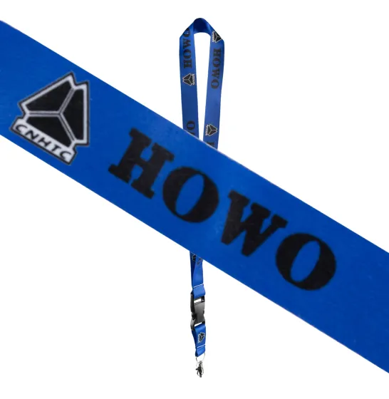 Шнурок на шею с карабином для ключей "HOWO" Синий