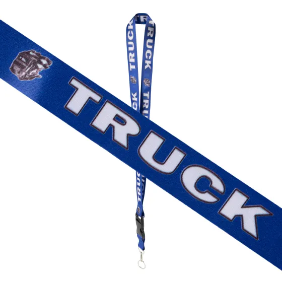 Шнурок на шею с карабином для ключей "TRUCK" Синий