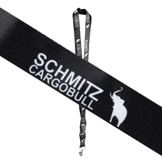 Шнурок на шею с карабином для ключей "SCHMITZ" Черный