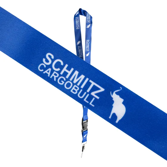 Шнурок на шею с карабином для ключей "SCHMITZ" Синий