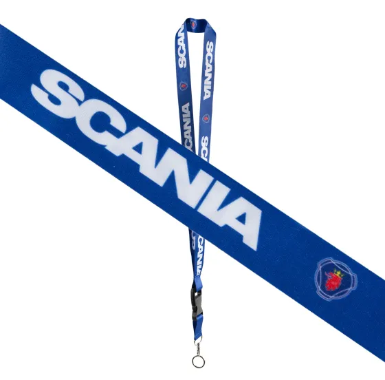 Шнурок на шею с карабином для ключей "SCANIA" Синий