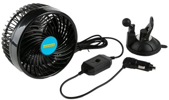 Автовентилятор HХ-Т703 12V 6″, 9W, на присоске