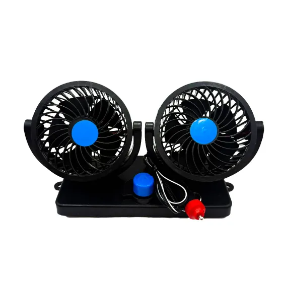 Автовентилятор HХ-Т205 12V, 4".12V (на скотче) двойной c совмещ.регул.