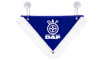 Вымпел "DAF" (26х18 см) бахрома синий