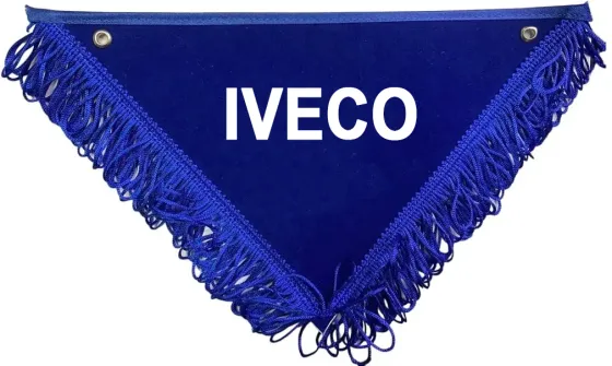 Вымпел "IVECO" (26х18 см) бахрома синий