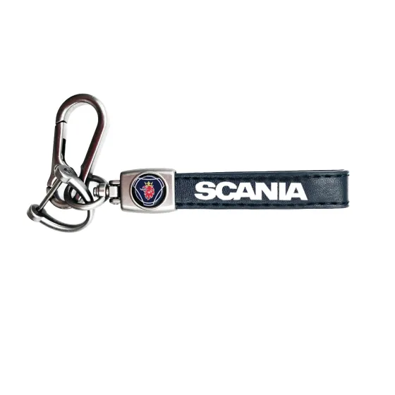Брелок с карабином вышивка кож.зам SCANIA /10