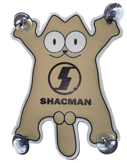 Вымпел Кот - Саймон с логотипом SHACMAN Бежевый