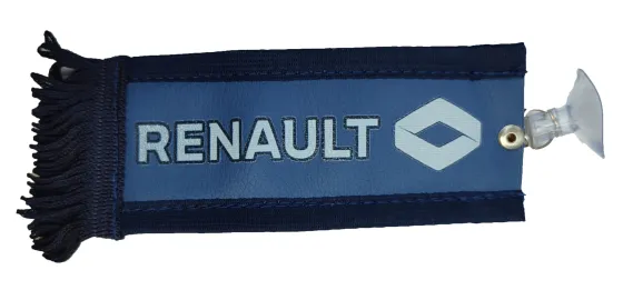 Вымпел 150х60мм эко-кожа Renault синий