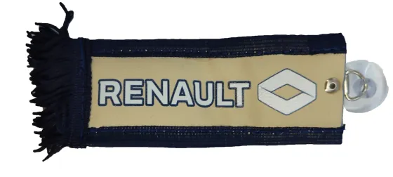 Вымпел 150х60мм эко-кожа Renault бежевый