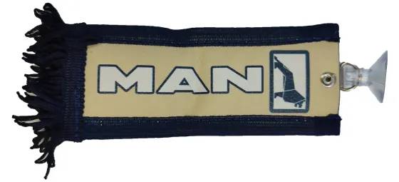 Вымпел 150х60мм эко-кожа MAN бежевый
