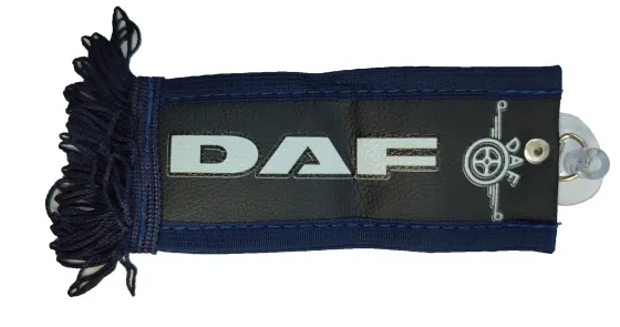 Вымпел 150х60мм эко-кожа DAF черный