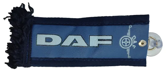 Вымпел 150х60мм эко-кожа DAF синий
