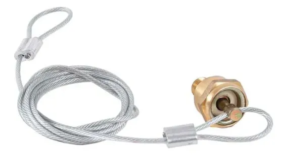 Клапан слива конденсата (аварийный) 1/4" (с тросом)