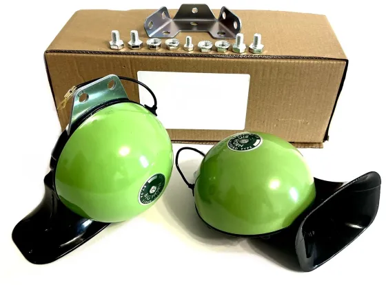 Сигнал электрический 12V BIG HORN D=120мм 110dB Зеленый