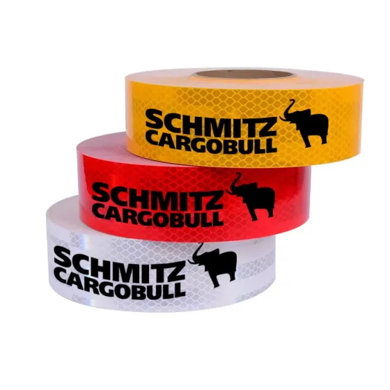 Лента светоотражающая (марка) SCHMITZ 50м*5см Красная ЗМ