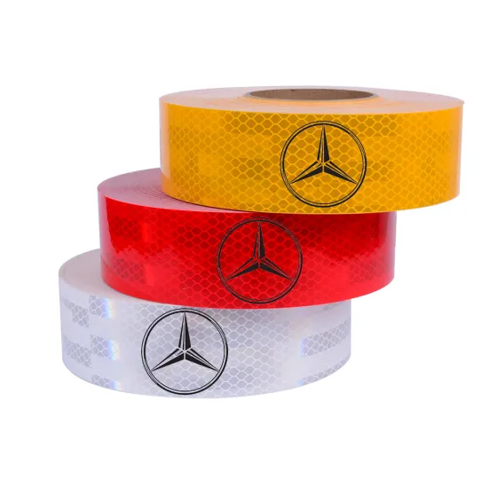 Лента светоотражающая (марка) MERCEDES 50м*5см Желтая ЗМ