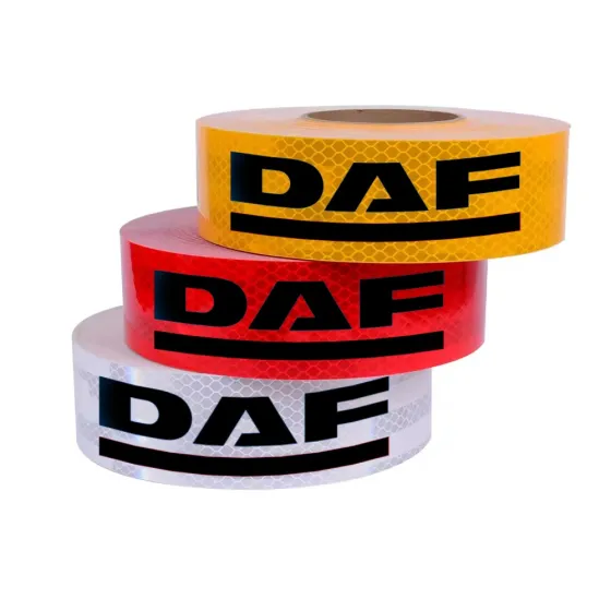 Лента светоотражающая (марка) DAF 50м*5см Желтая ЗМ