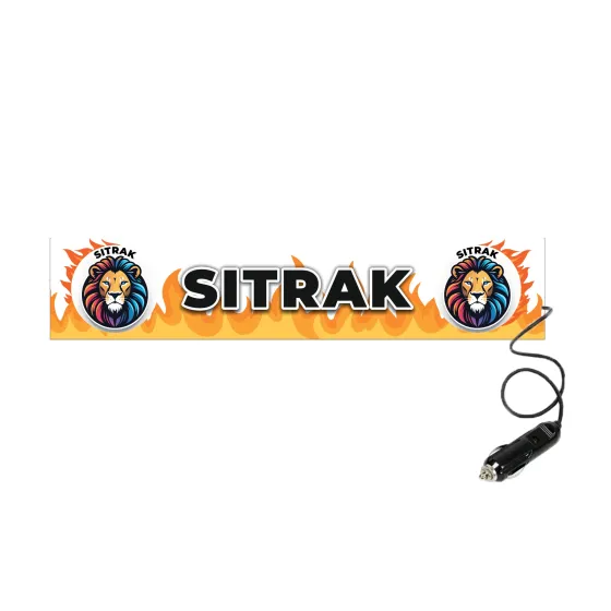 Табличка светящаяся FIRE SITRAK 24V (Двухстороняя со штекером)