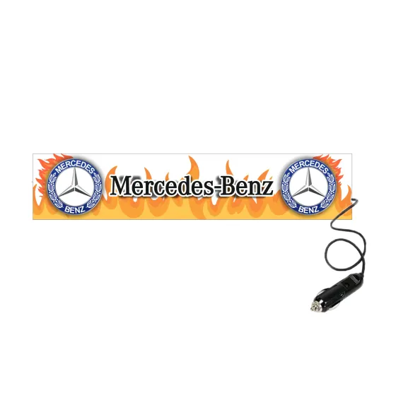 Табличка светящаяся FIRE MERCEDES 24V (Двухстороняя со штекером)