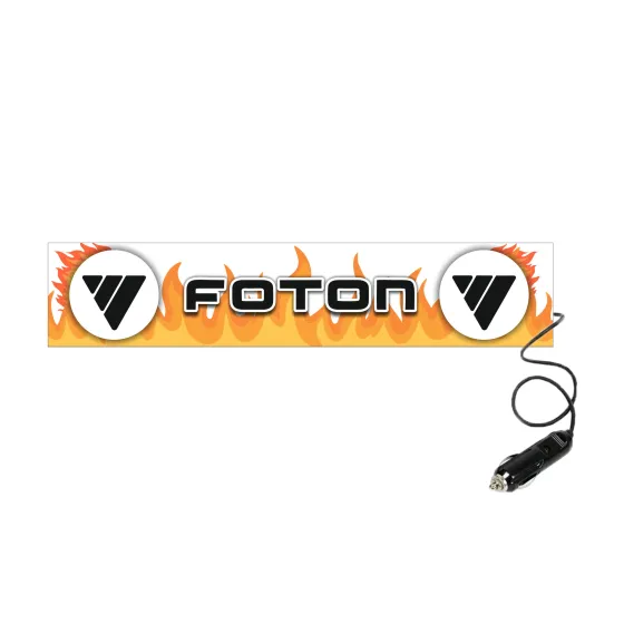 Табличка светящаяся FIRE FOTON 24V (Двухстороняя со штекером)