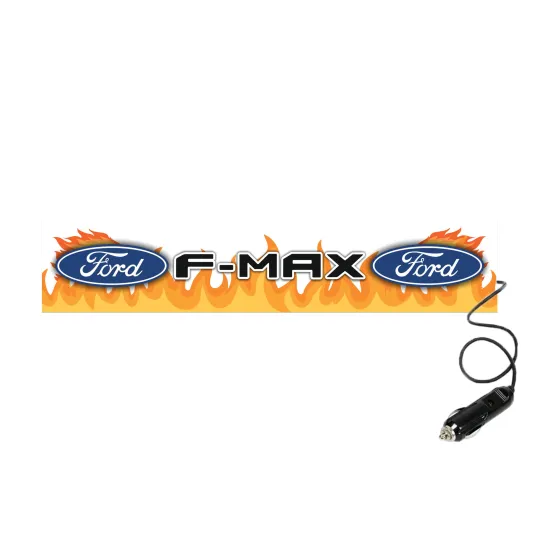 Табличка светящаяся FIRE Ford F-MAX 24V (Двухстороняя со штекером)