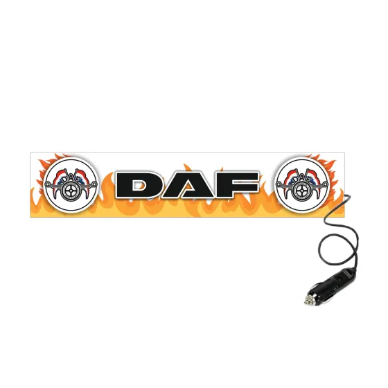 Табличка светящаяся FIRE DAF 24V (Двухстороняя со штекером)