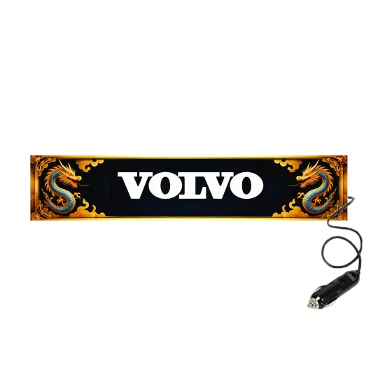 Табличка светящаяся DRAGON VOLVO 24V (Двухстороняя со штекером)