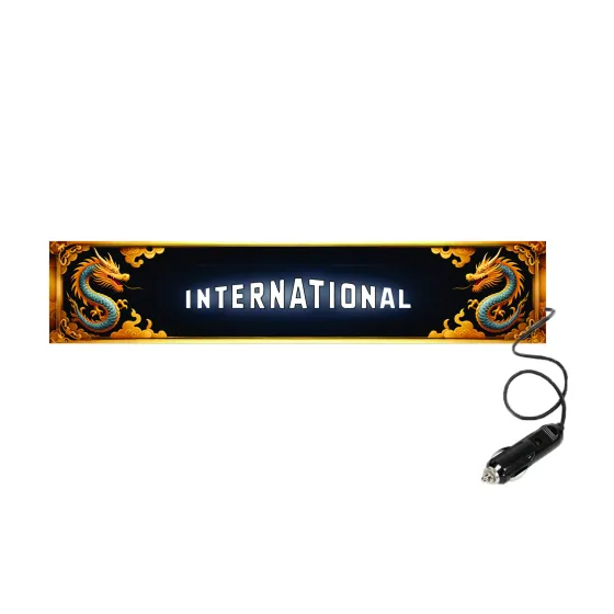 Табличка светящаяся DRAGON International 24V (Двухстороняя со штекером)