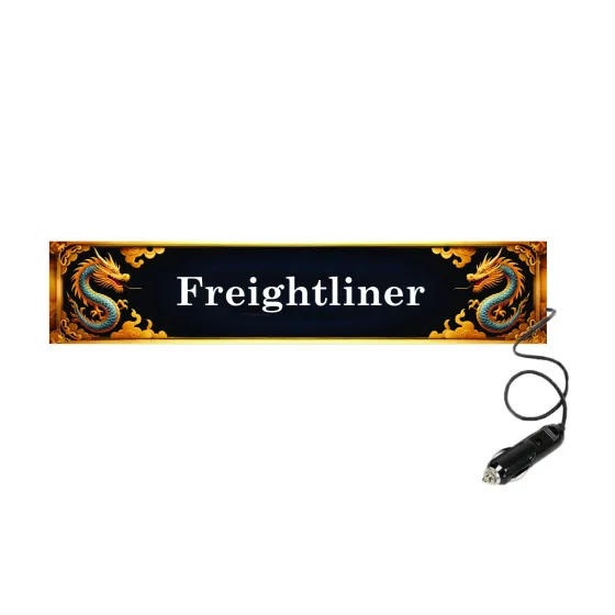 Табличка светящаяся DRAGON Freightliner 24V (Двухстороняя со штекером)